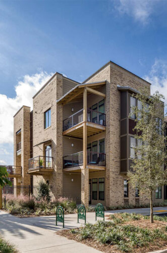 Apartment building exterior