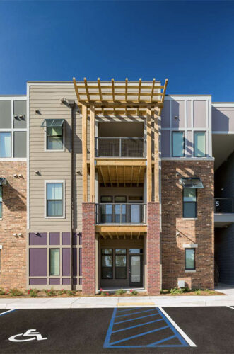 Apartment building exterior