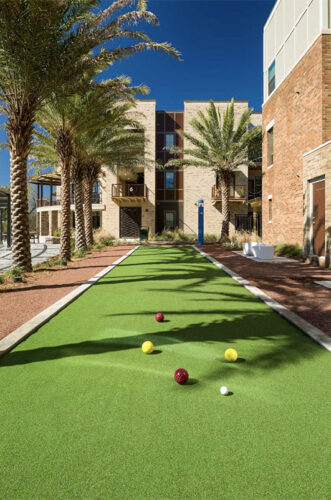 Bocce ball green space